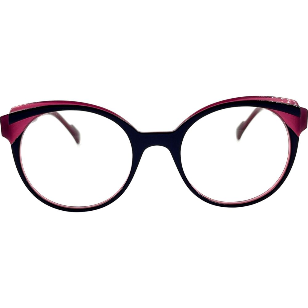 Caroline Abram Segolene Womens Eyeglass Frame 521 Plum - Picture 3 of 5